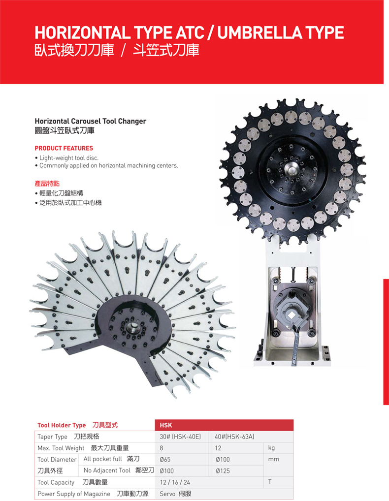 圓盤斗笠臥式刀庫(kù) 圓盤斗笠臥式刀庫(kù)